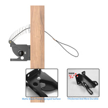 Load image into Gallery viewer, Gate Latch with Spring Cable Pull for Fence Gate - Carbon Steel - Black,Self Locking Fence Gate Latch,Gate Latch for Wooden & Vinyl Fence Gates Fence