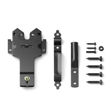 Load image into Gallery viewer, Self-Closing Fence Gate Latch With Handle, Heavy Duty Vinyl Post Mount Automatic Self-Locking Wooden Gate Hardware, Gravity Lever Door Latches for Outdoor/Secure Pool/Yard/Garden