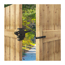 Load image into Gallery viewer, Self-Closing Fence Gate Latch, Heavy Duty Vinyl Post Mount Automatic Self-Locking Wooden Gate Hardware, Gravity Lever Door Latches for Outdoor/Secure Pool/Yard/Garden