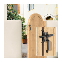 Load image into Gallery viewer, Self-Closing Fence Gate Latch With Handle, Heavy Duty Vinyl Post Mount Automatic Self-Locking Wooden Gate Hardware, Gravity Lever Door Latches for Outdoor/Secure Pool/Yard/Garden
