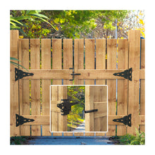 Load image into Gallery viewer, Self-Closing Fence Gate Latch, Heavy Duty Vinyl Post Mount Automatic Self-Locking Wooden Gate Hardware, Gravity Lever Door Latches for Outdoor/Secure Pool/Yard/Garden