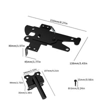 Load image into Gallery viewer, Self-Locking Fence Gate Latch, Heavy Duty Vinyl Post Mount Automatic Self-Closing Wooden Gate Hardware, Gravity Lever Door Latches for Outdoor/Secure Pool/Yard/Garden