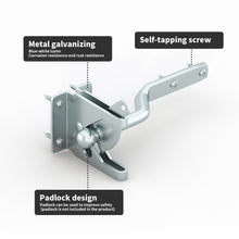 Load image into Gallery viewer, Gravity Gate Latch - Heavy-Duty Self-Locking for Wooden & Vinyl Fence Gates (Galvanized)