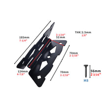 Load image into Gallery viewer, Butterfly Strap Hinges for Wood Gates - Black Steel Hinges with Mounting Screws (2 Pack), Universal for Fence/Patio/Barn/Yard Doors