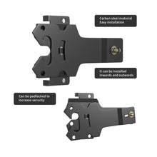 Load image into Gallery viewer, Self-Closing Fence Gate Latch With Handle, Heavy Duty Vinyl Post Mount Automatic Self-Locking Wooden Gate Hardware, Gravity Lever Door Latches for Outdoor/Secure Pool/Yard/Garden