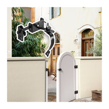 Load image into Gallery viewer, Slide Gate Latch Bolt Lock with Padlock Hole, Heavy Duty Fence Gate Bolt Latch Locks Hardware for Shed Wooden Fences Barn Yard Doors Outdoor Latch (Black)