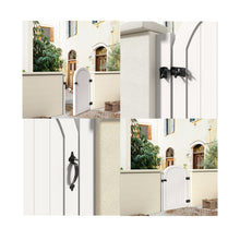 Load image into Gallery viewer, Slide Gate Latch Bolt Lock with Padlock Hole, Heavy Duty Fence Gate Bolt Latch Locks Hardware for Shed Wooden Fences Barn Yard Doors Outdoor Latch (Black)