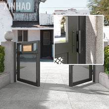 Load image into Gallery viewer, Aluminum Gate Hinges - Lightweight & Rustproof, Self-Closing Adjustable Spring Tension for Wood Fence/Yard Doors (Black, 2 Pack)