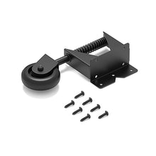 Load image into Gallery viewer, Heavy Duty Gate Caster Wheels with Shock Spring, Carbon Steel Black Powder Coated Bracket & Nylon Rollers, Self-Adjusting Spring for Smooth Sliding Gates on Ground (Left and Right)