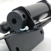 Load image into Gallery viewer, Self-Closing Fence Gate Hinges, Small Size Stainless Steel with Black Powder Coat & Spring Loaded, Adjustable Tension for Wooden Fence Doors/Gates/Yard