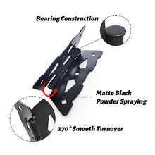 Load image into Gallery viewer, Butterfly Strap Hinges for Wood Gates - Black Steel Hinges with Mounting Screws (2 Pack), Universal for Fence/Patio/Barn/Yard Doors
