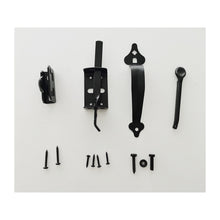 Load image into Gallery viewer, Slide Gate Latch Bolt Lock with Padlock Hole, Heavy Duty Fence Gate Bolt Latch Locks Hardware for Shed Wooden Fences Barn Yard Doors Outdoor Latch (Black)
