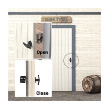 Load image into Gallery viewer, Shed Door Gate Hnadle Lock with lock and Key, Heavy Duty Fence Gate D Shape Handle Locks Hardware for Shed Wooden Fences Barn Yard Doors

