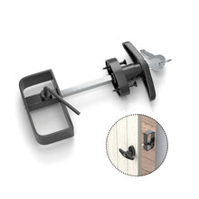 Load image into Gallery viewer, Shed Door Gate Hnadle Lock with lock and Key, Heavy Duty Fence Gate D Shape Handle Locks Hardware for Shed Wooden Fences Barn Yard Doors
