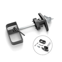 Load image into Gallery viewer, Shed Door Gate Hnadle Lock with lock and Key, Heavy Duty Fence Gate D Shape Handle Locks Hardware for Shed Wooden Fences Barn Yard Doors
