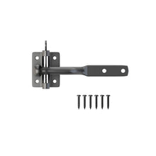 Load image into Gallery viewer, Gravity Gate Latch - Heavy-Duty Self-Locking for Wooden &amp; Vinyl Fence Gates (Black Steel)
