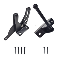 Load image into Gallery viewer, Gravity Gate Latch - Heavy-Duty Self-Locking for Wooden &amp; vinyl Fence Gates (Black Steel)
