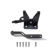 Load image into Gallery viewer, Gravity Gate Latch - Heavy-Duty Self-Locking for Wooden &amp; Vinyl Fence Gates (Black Steel)
