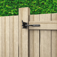 Load image into Gallery viewer, Gravity Gate Latch - Heavy-Duty Self-Locking for Wooden &amp; Vinyl Fence Gates (Black Steel)
