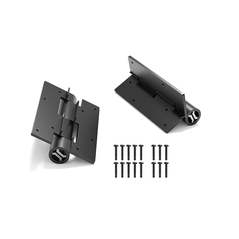 Aluminum Gate Hinges - Lightweight & Rustproof, Self-Closing Adjustable Spring Tension for Wood Fence/Yard Doors (Black, 2 Pack)